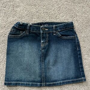 Children’s Place Girl's Mini Denim Skirt - Dark Blue